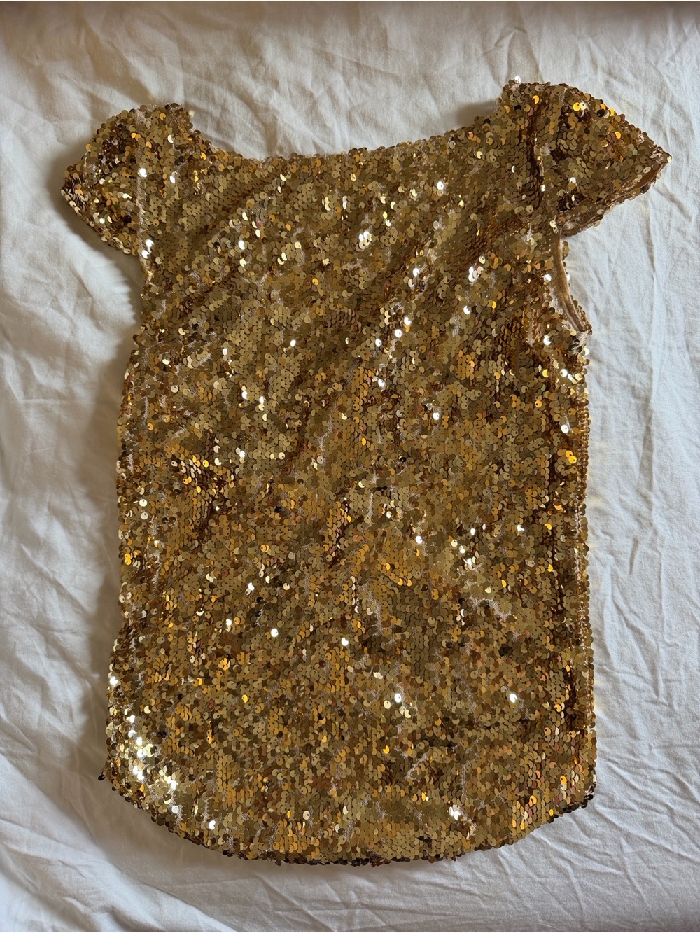 Free People Gold Sequin Camisole Top NWT